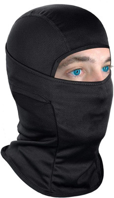 plutoprom Black Bike Face Mask for Men & Women(Size: Free,  Balaclava)