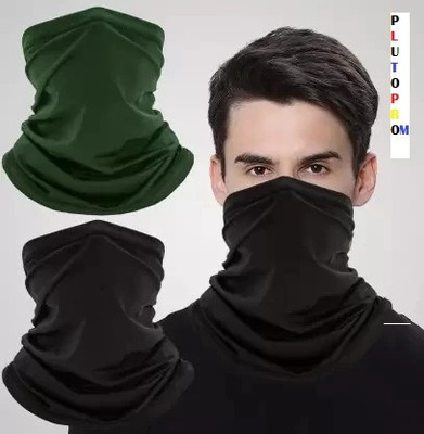 HouseOfCommon Black, Green Bike Face Mask for Men & Women(Size: Free,  Balaclava)