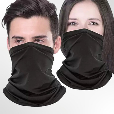 Crystal zone Black Bike Face Mask for Men & Women(Size: Free,  Balaclava)