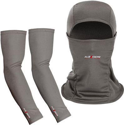 ALLEXTREME Grey Bike Face Mask for Men(Size: Free,  Balaclava)
