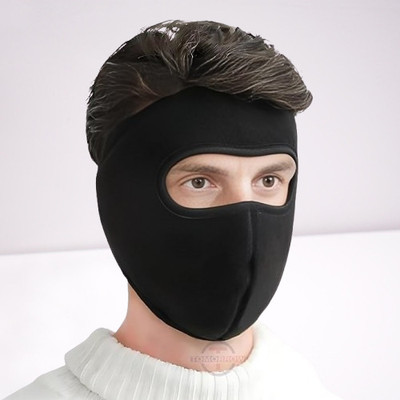 Ultrawise Black Bike Face Mask for Boys & Girls(Size: Free,  Balaclava)