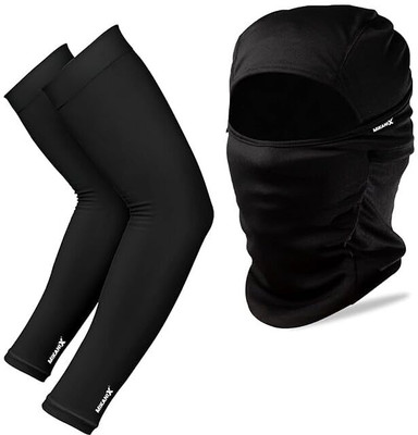 BRXR Black Bike Face Mask for Men & Women(Size: Free,  Balaclava)