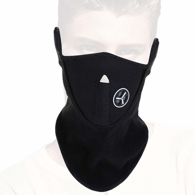 ALLEXTREME Black Bike Face Mask for Men(Size: Free,  Balaclava)