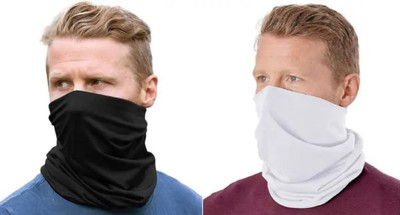 riseabove Black, White Bike Face Mask for Men & Women(Size: Free,  Balaclava)
