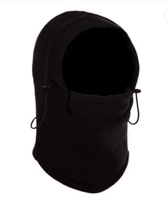 zaysoo Soft Fleece Bike Bicycle Cycle Face Mask Snood Hood Neck Scarf Riding Gloves(Black)