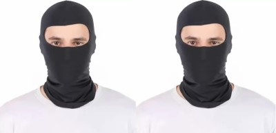 JUST JUNKIES Black Bike Face Mask for Men(Size: Free,  Balaclava)