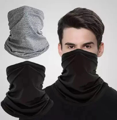 HouseOfCommon Black, Grey Bike Face Mask for Men & Women(Size: Free,  Balaclava)
