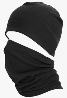 PEENAKIN Black Helmet Skull Cap for Men(Size: Free,  Balaclava)