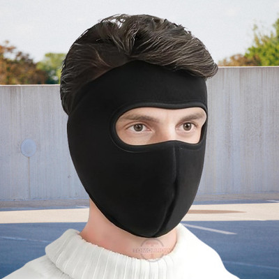 Ultrawise Black Bike Face Mask for Boys & Girls(Size: Free,  Balaclava)