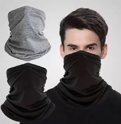 plutoprom Black, Grey Bike Face Mask for Men & Women(Size: Free,  Balaclava)
