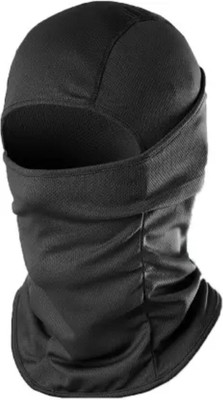 plutoprom Black Bike Face Mask for Men(Size: Free,  Balaclava)