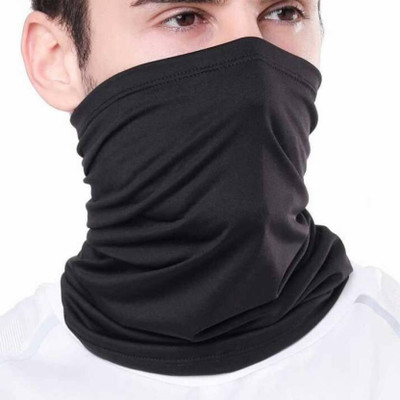 plutoprom Black Bike Face Mask for Men & Women(Size: Free,  Balaclava)