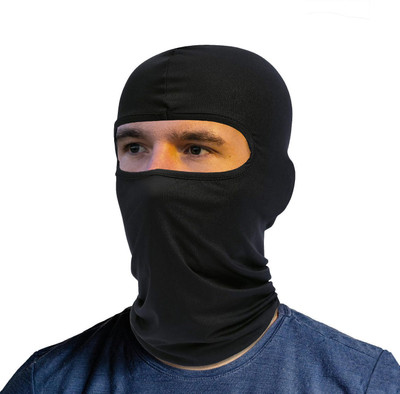 GEAR HUNT Black Bike Face Mask for Men & Women(Size: Free,  Balaclava)