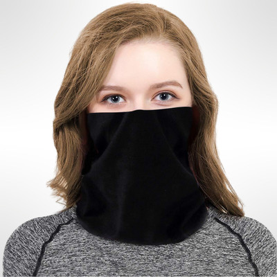 Crystal zone Black Bike Face Mask for Men & Women(Size: Free,  Balaclava)