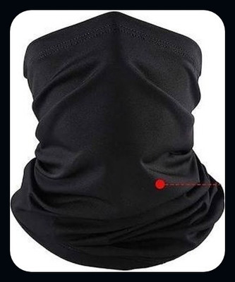Jully Black Bike Face Mask for Men & Women(Size: Free,  Balaclava)