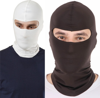 PAANAKIN White, Brown Bike Face Mask for Men & Women(Size: Free,  Balaclava)
