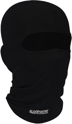 ALLEXTREME Black Bike Face Mask for Men(Size: Free,  Balaclava)