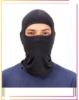 Urban Carrier Black Bike Face Mask for Men & Women(Size: Free,  Balaclava)