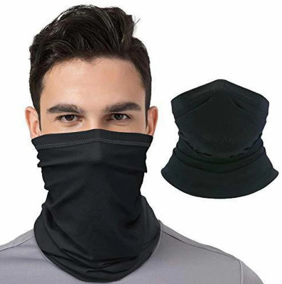 HouseOfCommon Black Bike Face Mask for Men & Women(Size: Free,  Balaclava)