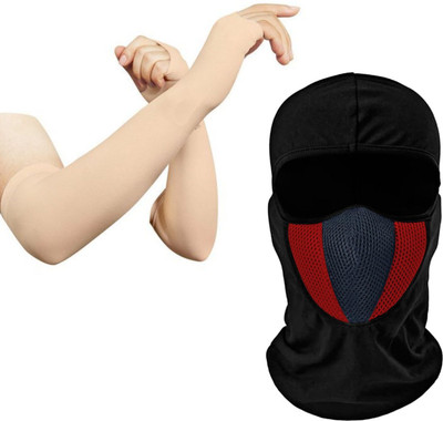 aksmit Black Bike Face Mask for Men & Women(Size: Free,  Balaclava)