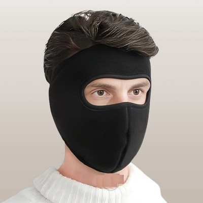 Hench Black Bike Face Mask for Men & Women(Size: Free,  Balaclava)