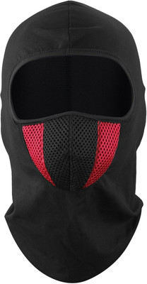 Taveesa Black, Red Bike Face Mask for Men(Size: Free,  Balaclava)