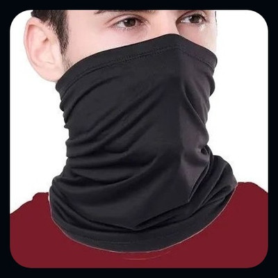 Kingsway Black Bike Face Mask for Men & Women(Size: Free,  Balaclava)