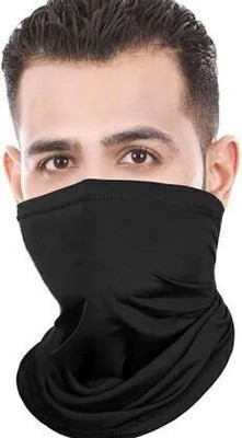 BikenWear Black Helmet Skull Cap for Men & Women(Size: Free,  Balaclava)
