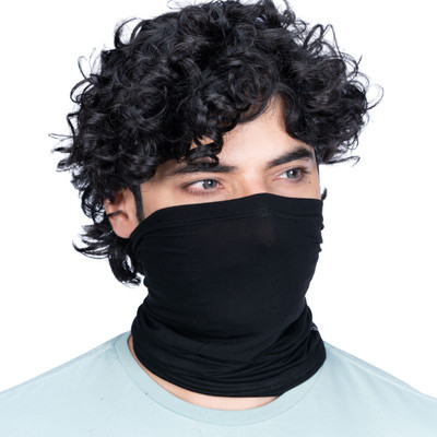 FOVERA Black Bike Face Mask for Men & Women(Size: Free, Balaclava)