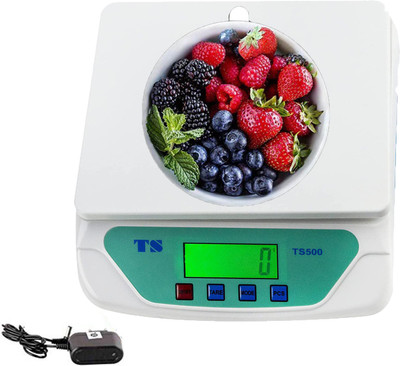 StealODeal Electronic Kitchen Weighing Scale TS-500 (30Kg) With Adaptor Weighing Scale(White)