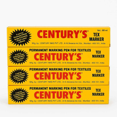 CENTURY Standard Marker Golf Ball Marker(Yellow, Set of 4)