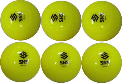 SNS Dimple Match Hockey Hockey Ball(Standard, Pack of 6, Green)