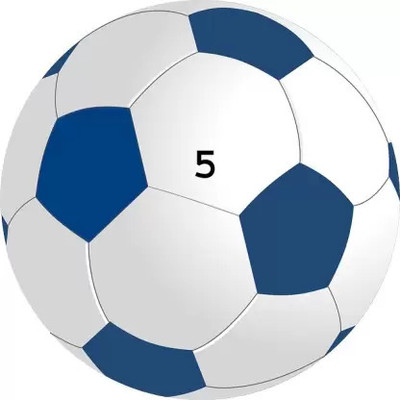 Owlix Blue & White Football - Size: 5 Football - Size: 5(Standard, Pack of 1, Blue, White)