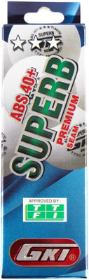 GKI SUPERB 3 PCS Table Tennis Ball(Standard, Pack of 3)