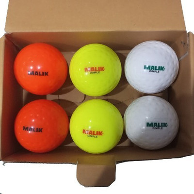 MALIK DIMPLE MULTICOLOUR BALLS HEAVY DUTY AND STRONG Hockey Ball(Standard, Pack of 6)