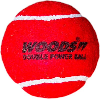 WOODS DOUBLE POWER CRICKET TENNIS BALLS Cricket Tennis Ball(Standard, Pack of 6, Red)