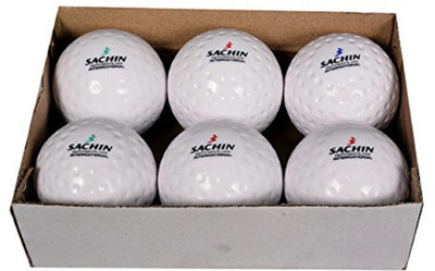 sachin Hockey Ball pack of 6 Hockey Ball(Standard, Pack of 6, White)