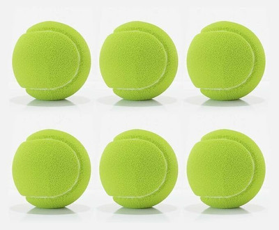 STYRKR new cricket Tennis Ball-075 Cricket Rubber Ball(Kids, Pack of 6, Green)