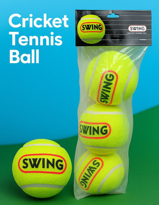 Destroyer SWING bounce, durability, and performance Cricket Tennis Ball(Standard, Pack of 3, Yellow)