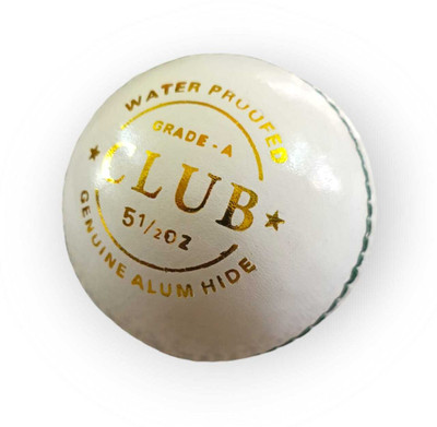 NE NEPTUNE Club white Leather ball for Practice and Training Cricket Leather Ball(Standard, Pack of 1, White)