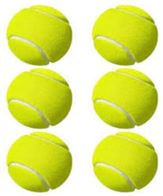 gamers hub XCVI- Green color Cricket Tennis Ball Light Weight Balls ( 6 Balls Pack) h30 Cricket Tennis Ball(Standard, Pack of 6)