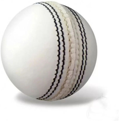 HHS SPORTS HHS-SPORTS Cricket Leather Ball(Standard, Pack of 1, White, Black)