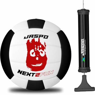 Jaspo Next to Fun Soft Touch Recreational PU Leather Volleyball with Hand Air Pump Volleyball - Size: 5(Pack of 1)