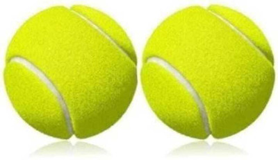 PRABHU Rubber Light Weight Tennis/Cricket Ball High Bounce Light Weight Soft ball Tennis Ball(Standard, Pack of 2, Green)