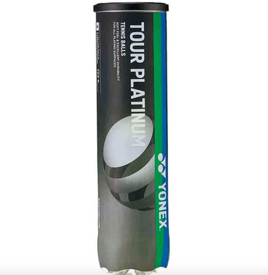 YONEX Tour Tennis Ball(Standard, Pack of 4, Yellow)
