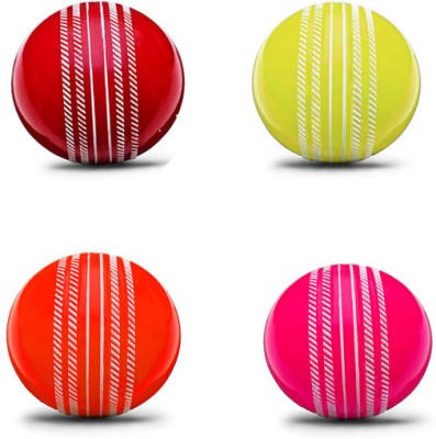 BIG BRO FITNESS Cricket Wind Ball- Made in India (MULTICOLOR) Cricket Synthetic Ball(Pack of 4)
