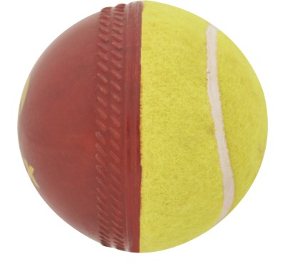 omtex Swing Cricket Leather Ball(Pack of 1, Red)