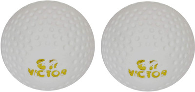 HOC Hockey Turf Ball (White,Pack of 2) Hockey Ball(Standard, Pack of 2, White)