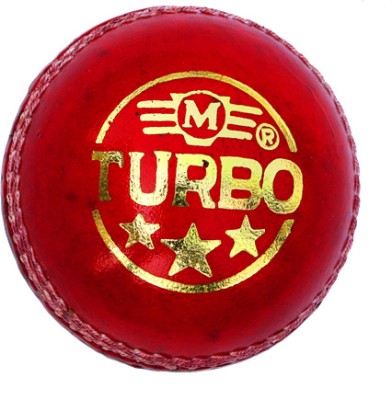 RMAINI SPORTS Turbo Cricket Leather Ball(Pack of 1, Red)