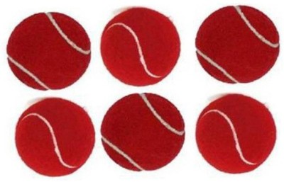 Swa Mi cricket tennis ball -( pack of 6 ball ) Cricket Tennis Ball(Pack of 6, Red)